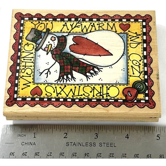 Vintage Wood & Rubber Craft Stamp Lot Of 29 Scrapbooking 1980s To Early 2000s - Picture 5 of 10